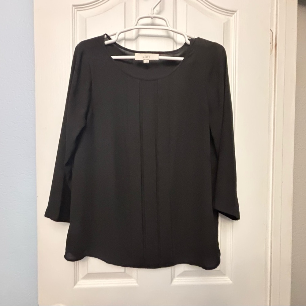 LOFT Classic Black Top - Picture 5 of 6